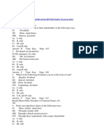 Payout Policy: Test Bank, Chapter 16 168