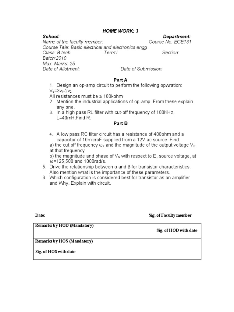 Ece Assignment 3 | PDF | Science & Mathematics | Computers