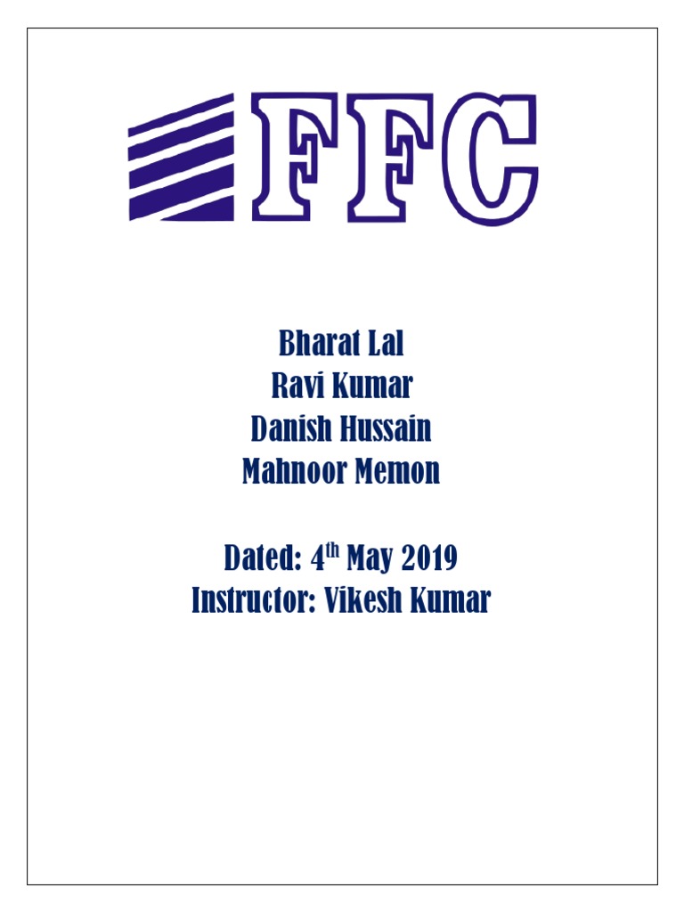 Fauji Fertilizers Company Overview | PDF | Stocks | Revenue