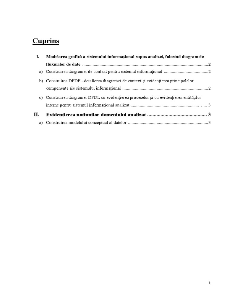 Construirea Diagramei de Context Pentru Sistemul Informaţional | PDF