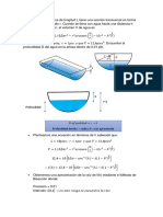 Profundidad artesa semicircular