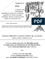 Inferences Cassava's Domestication: Andrew Gifford Gardner