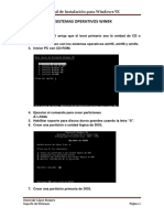 Instalacion de Sistemas Operativos Win9x