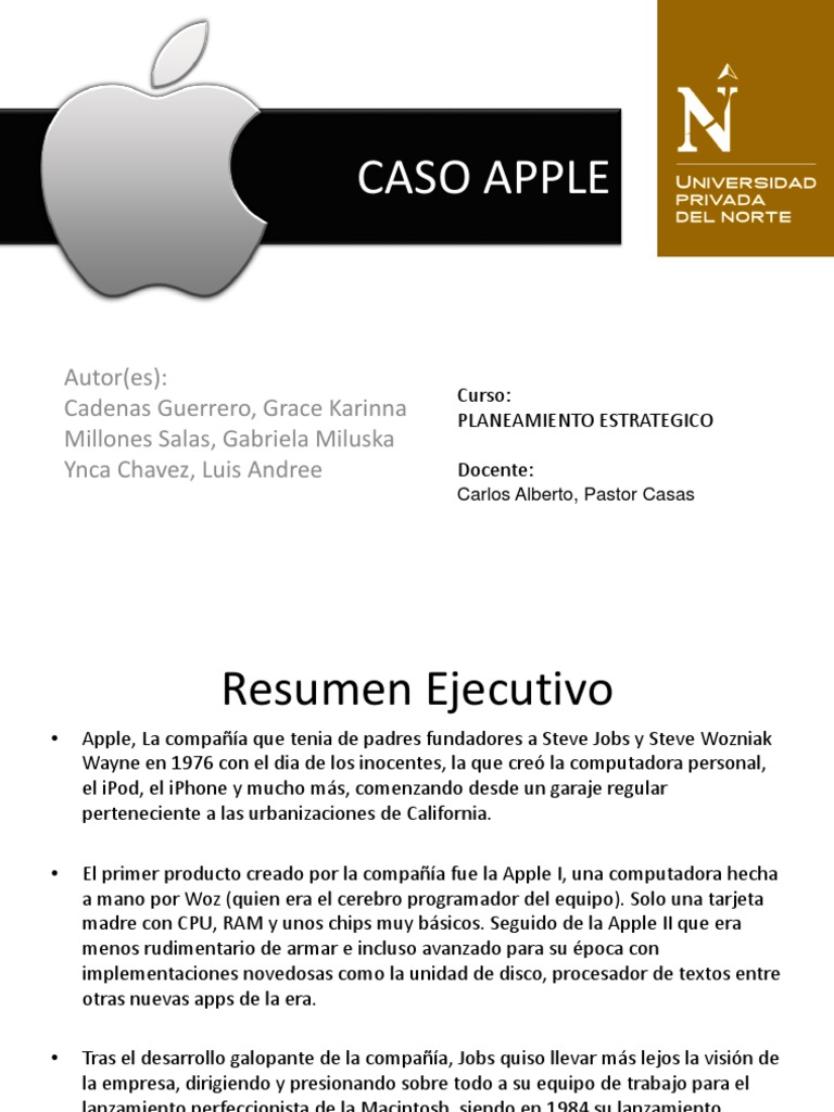 Caso Apple PDF Apple Inc. Macintosh