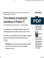 Como Desativar as Atualizações Automáticas No Windows 10 - Mobizoo