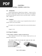 Chapter-1 Central Testing Lab (C.T.L.) : 1.1) Introduction