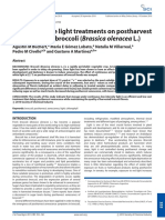 Effect of Visible Light Treatments On Postharvest Senescence of Broccoli (Brassica Oleracea L.)