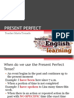 Present Perfect: Teacher Marta Trenado