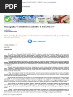 Monografia “COMPORTAMENTO E TRÂNSITO” – Super Click Monografias Blog