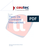 Tipos de Contratos Mercantiles