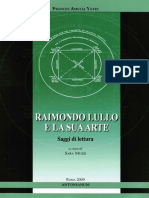 Frances Amelia Yates - Raimondo Lullo e La Sua Arte. Saggi Di Lettura-Antonianum (2009) PDF