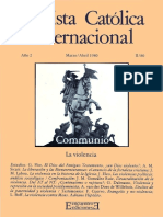 Juan María Laboa (Dir.), José Miguel Oriol (Ed.) - Revista Católica Internacional Communio 2 (1980) - La Violencia-Ediciones Encuentro (1980) PDF