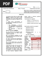 Simulado I - 7 ano B