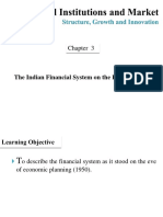 The Indian Financial System On The Eve of Planning