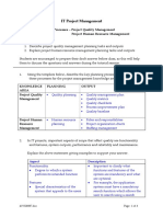 IT Project Management: Tutorial 7: Planning Processes - Project Quality Management Project Human Resource Management