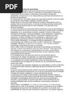 Teoría Constructivista Del Aprendizaje