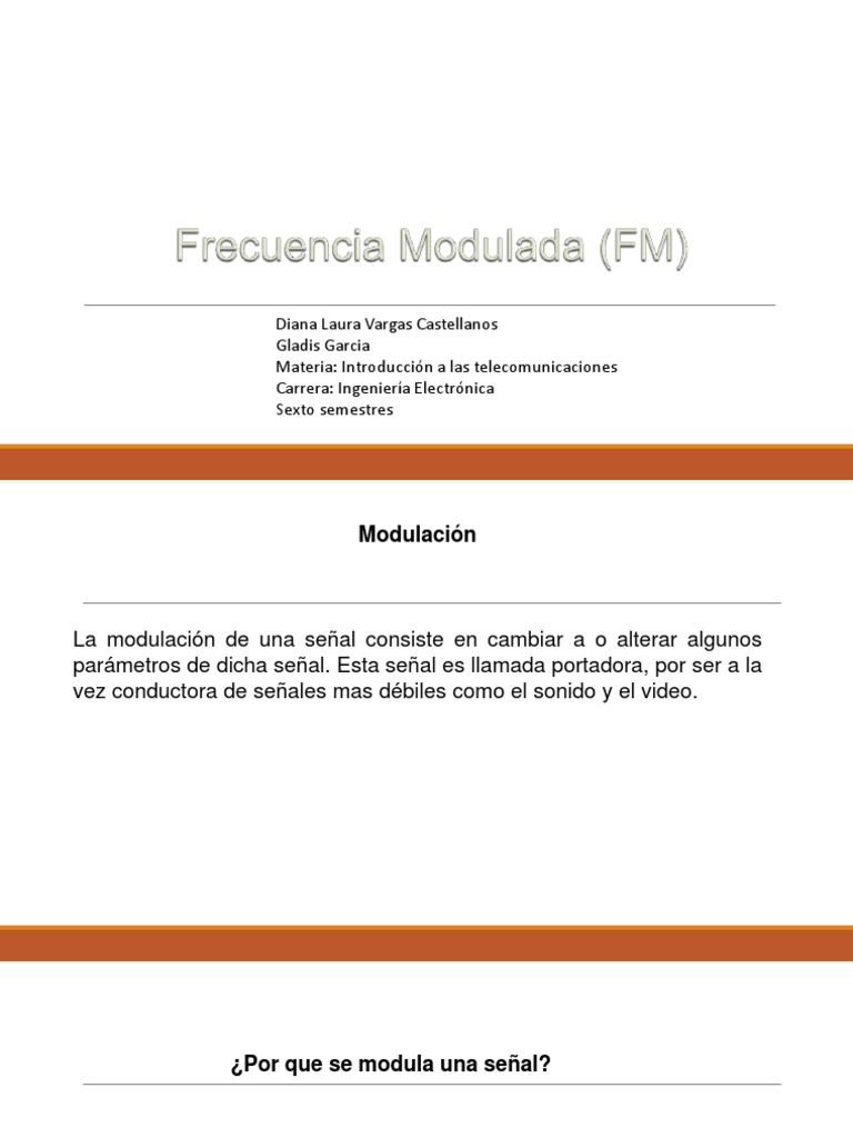 Introducción a la Frecuencia Modulada | PDF | Modulación de frecuencia ...