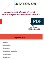 Powder Metallurgy of Fe-P Alloys