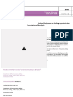 Role of Polymers As Gelling Agents in The Formulation of Emulgels