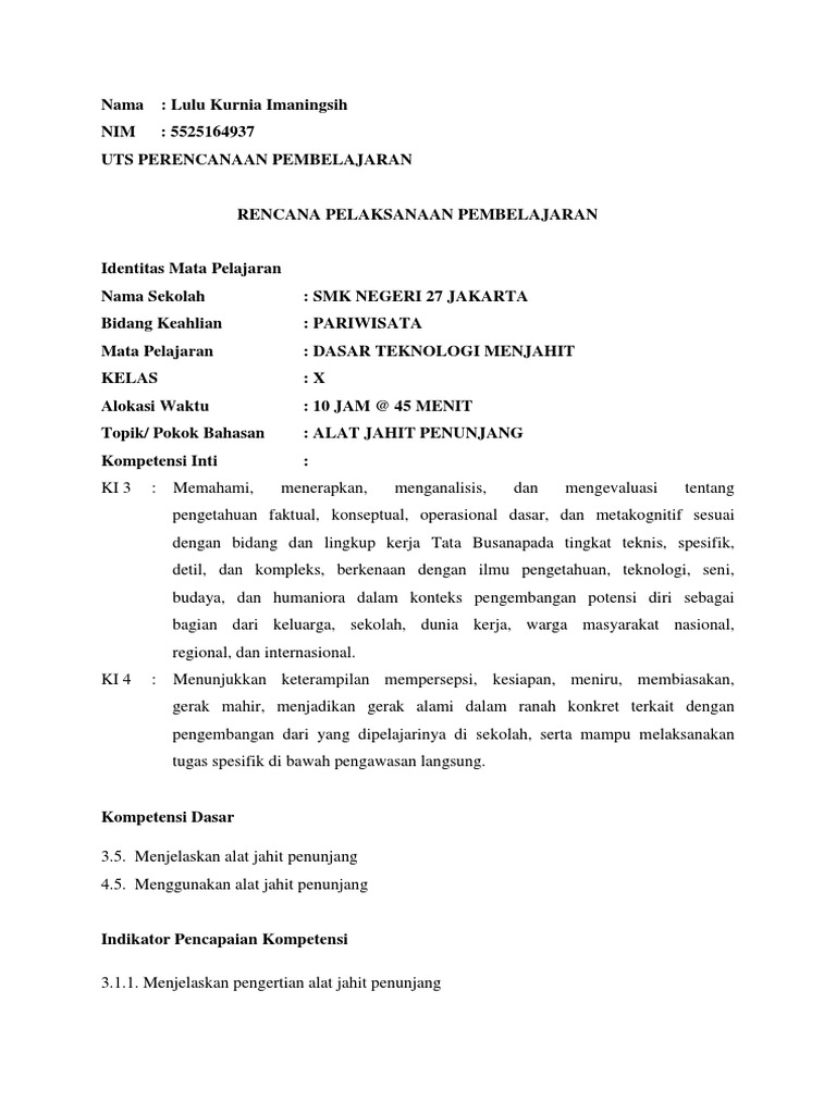 378034455 Rpp Teknologi Menjahit Docx