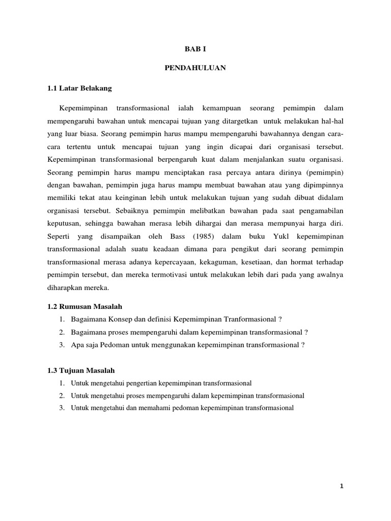 Kepemimpinan Transformasional