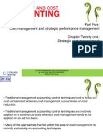 Part Five: Cost Management and Strategic Performance Management Chapter Twenty-One: Strategic Cost Management