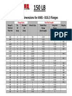 150 Flange Bolt Chart 1