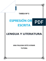 Expresión Oral y Escrita