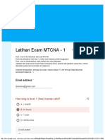 Latihan Exam MTCNA - 1