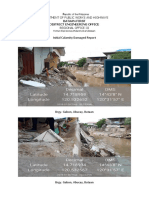 Initial Calamity Damage Report for Bataan Barangays