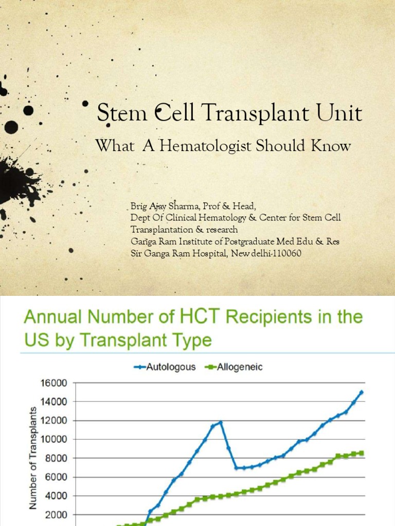 Stem Cell Transplant Unit: What A Hematologist Should Know | PDF ...