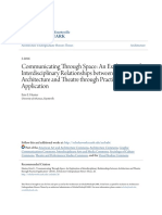 Communicating Through Space: An Exploration of Interdisciplinary Relationships between Architecture and Theatre through Practical Application
