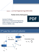 Basic Thermal Engineering (ME3100) : Pallab Sinha Mahapatra