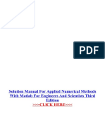 Solution Manual For Applied Numerical Methods With