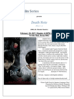 Japanese Film Series: Death Note