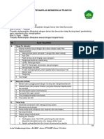 Checklist Memberikan Tranfusi