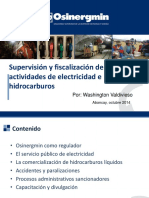 Supervision y Fiscalizacion de Las Actividades de Electricidad e Hidrocarburos PDF