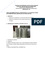 4.9 DETERMINACIàN DE LA RESISTENCIA A LA FLEXIàN DE TUBOS DE HORMIGàN POR EL M TODO DE LOS TRES APOYOS