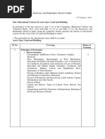 Course Curriculum-Land and Building