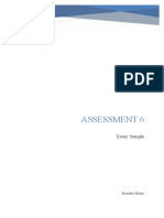 Assessment 6: Essay Sample
