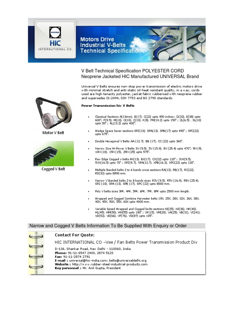 V Belts Pdf Pdf Belt Mechanical Mechanical Engineering