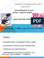 Histología humana: Organización y técnicas