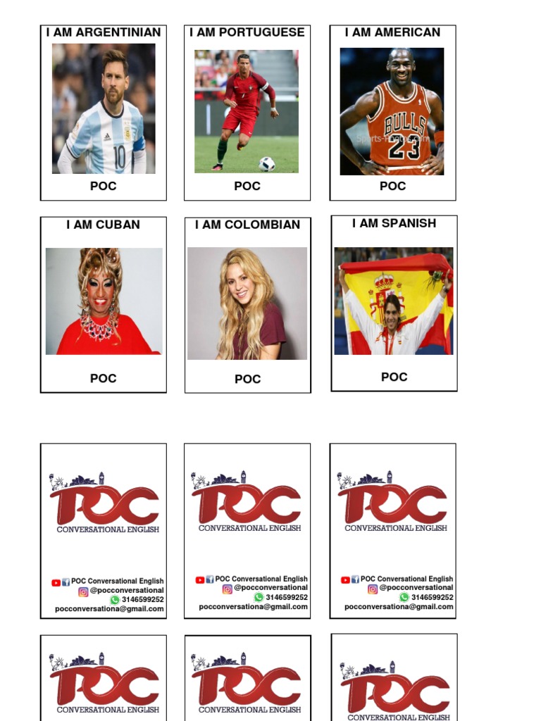 Hedbanz Cards Template Poc | PDF | Idiomas