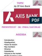 Study of Axis Bank: Topic