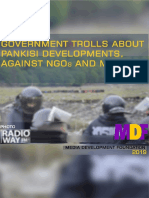 Government Trolls about Pankisi Developments, Against NGOs and Media