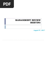 Management Review Meeting