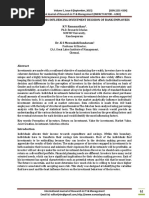 A Study On Factors Influencing Investment Decision of Bank Employees K V Ramanathan