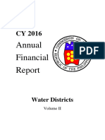 Annual Financial: Water Districts