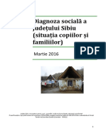 Diagnoza Socială A Județului Sibiu Raport Feb 2016