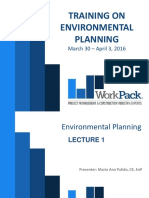 Lecture 1. Key Concepts of Environmental Planning